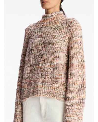 A.L.C. Liv Marled Wool Sweater - Brown
