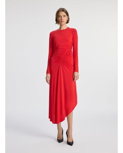 A.L.C. Adeline Jersey Midi Dress - Red