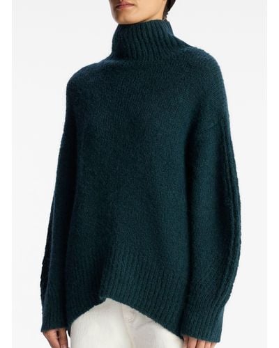 A.L.C. Nelson Wool Turtleneck Sweater - Blue