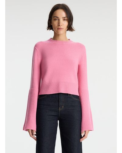 A.L.C. Clover Wool Sweater - Pink