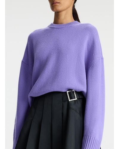 A.L.C. Ayden Wool Cashmere Sweater - Purple