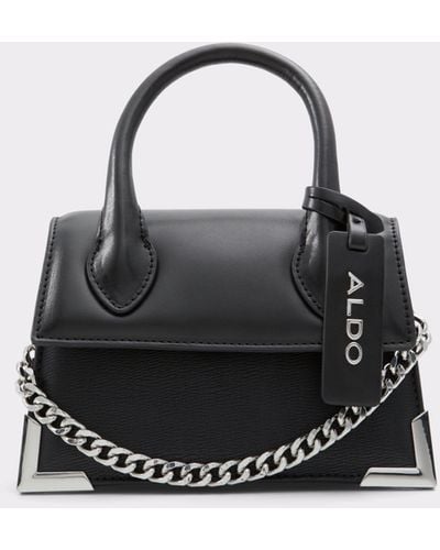 ALDO Womens S Pythonia Evening Handbag - Black
