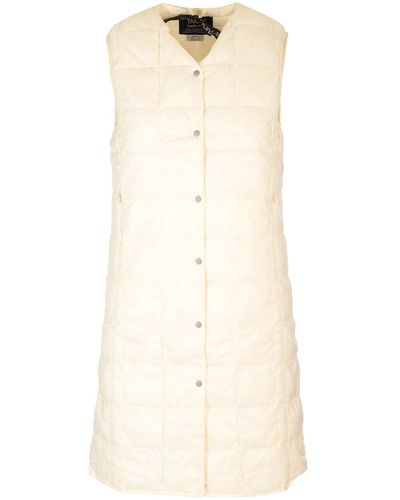 Taion Padded Long Vest - Natural