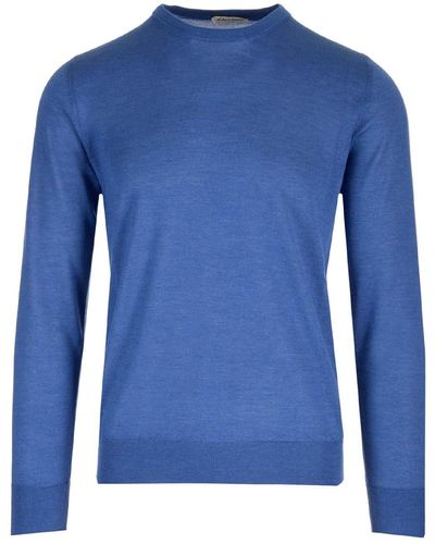 Al Duca d'Aosta Cashmere And Silk Sweater - Blue