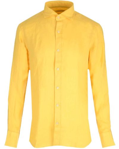 Al Duca d'Aosta Yellow Linen Shirt