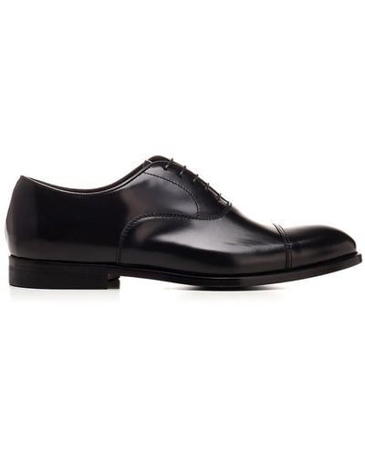 Doucal's Black Oxford Shoes