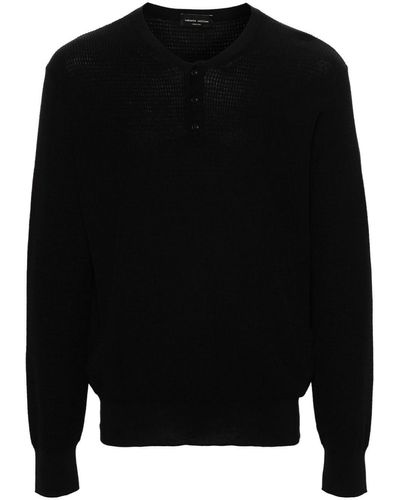 Roberto Collina Long-sleeved Seraph Shirt - Black