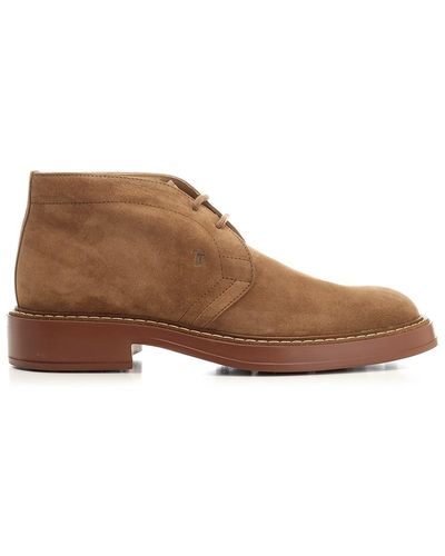 Tod's Suede Ankle Boot - Brown