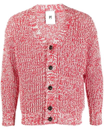 PT Torino V-neck cardigan - Yellow