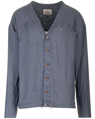 Vivienne Westwood Boxy Fit Shirt - Blue