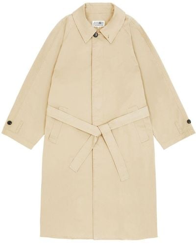 MM6 by Maison Martin Margiela Loose Fit Trench Coat - Natural