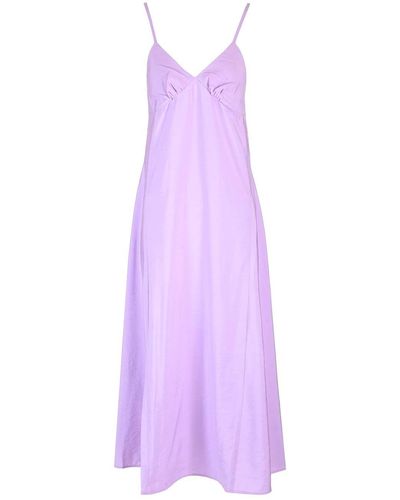 Maison Kitsuné Lilac Maxi Dress - Purple
