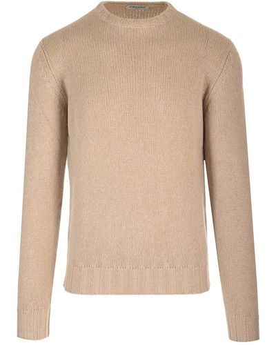 Al Duca d'Aosta Crew-neck Sweater - Natural