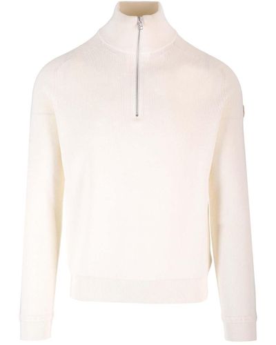 Moncler Cotton And Cashmere Sweater - White