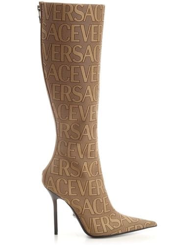 Versace Knee-high Boot - Brown