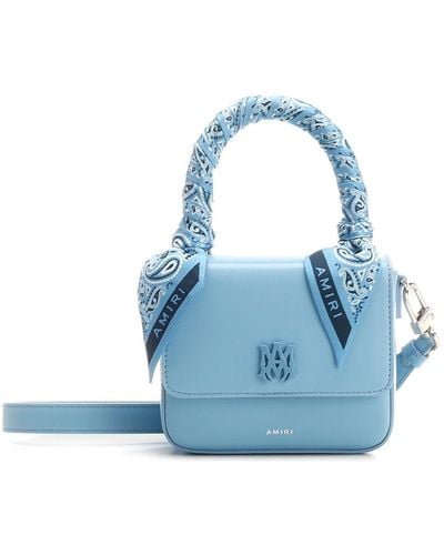Amiri "bandana" Micro Handbag - Blue