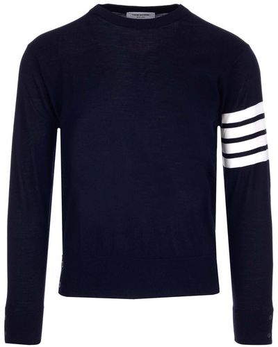 Thom Browne 4-Bar Sweater - Blue