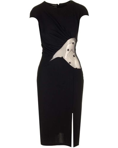 Givenchy Cut Out Sheath Dress - Black