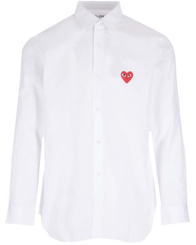 COMME DES GARÇONS PLAY Mini Red Heart White Shirt