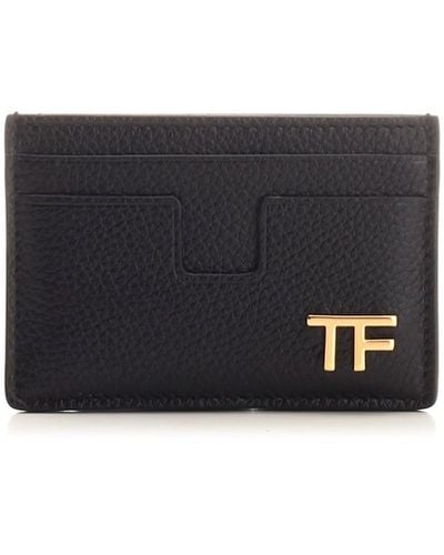 Tom Ford Classic Card Case - Gray