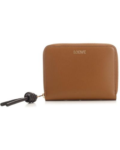 Loewe "knot Slim" Square Wallet - Brown