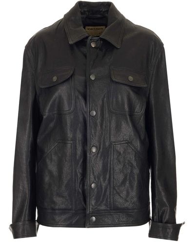 Al Duca d'Aosta Nappa Leather Jacket - Black
