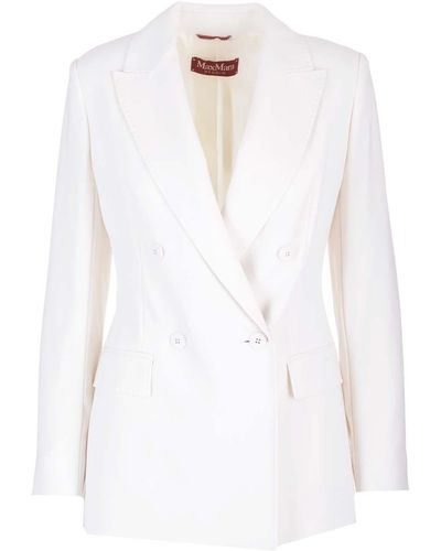 Max Mara Studio Wool Crepe 2-piece Suit - White