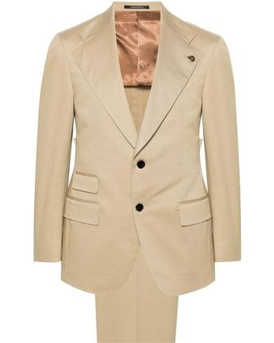 Gabriele Pasini Beige Cotton Suit - Natural