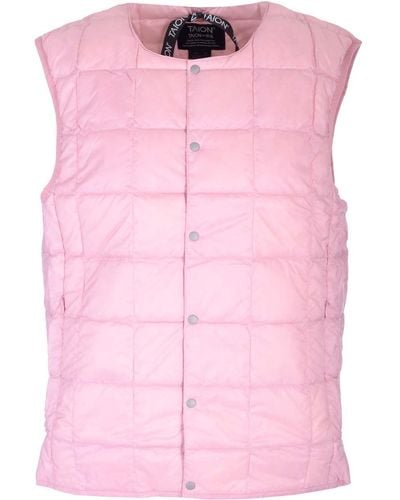 Taion Quilted Vest - Pink