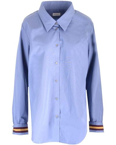 Dries Van Noten Compact Poplin Shirt - Blue