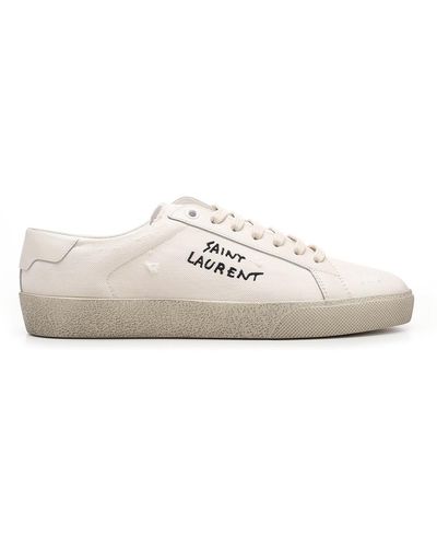Saint Laurent Sneaker "court Classic" In Canvas - White