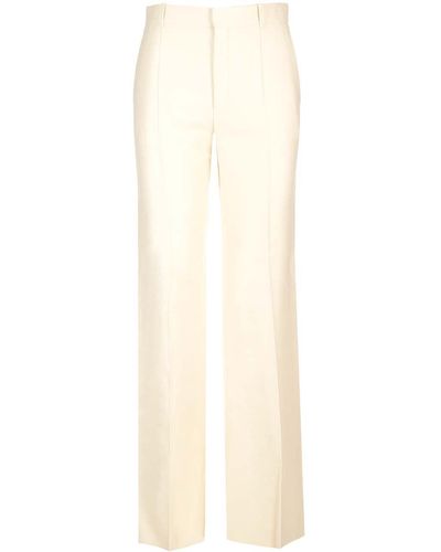 Chloé Silk And Wool Flare Pants - White