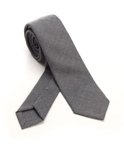 Thom Browne Gray Wool Tie