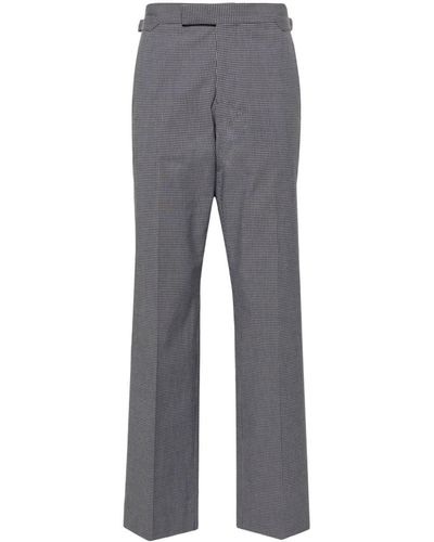 Vivienne Westwood Sang Gingham-check Tailored Pants - Grey