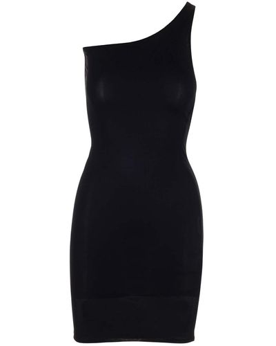 Louisa Ballou One-shoulder Mini Dress - Black