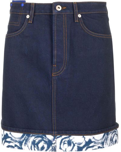 Burberry Denim Mini Skirt - Blue