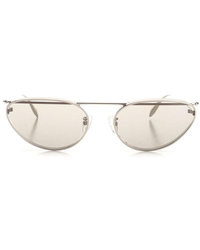 Alexander McQueen Cat-Eye Glasses - Natural
