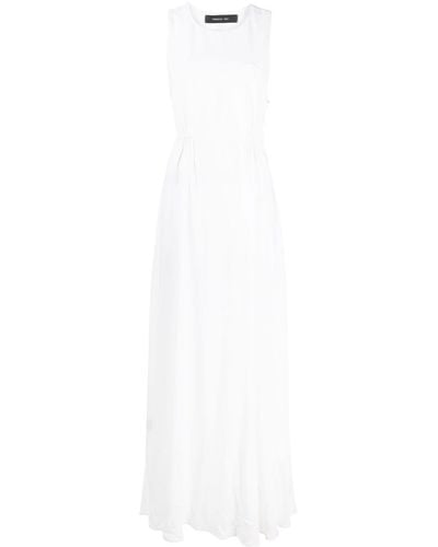 FEDERICA TOSI Long Dress With Cut Out On The Back - White