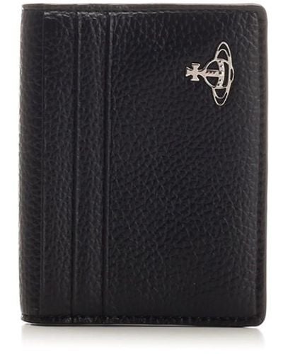 Vivienne Westwood Bi-fold Eco-leather Card Holder - Black