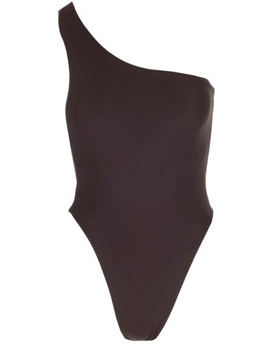 Louisa Ballou One-shoulder Swimsuit - Purple