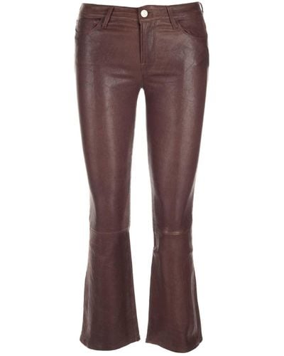 FRAME Leather Pant - Brown