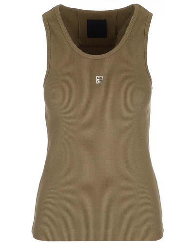 Givenchy Fitted Tank Top - Green