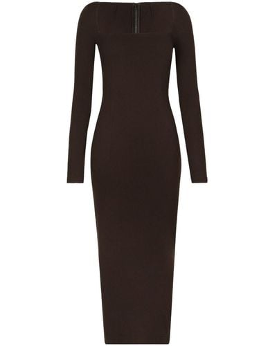 Dolce & Gabbana Jersey Sheath Dress - Black
