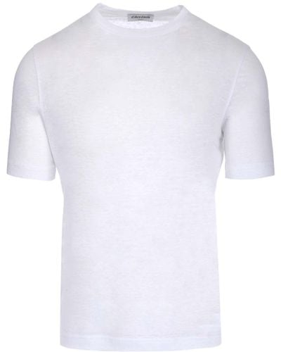 Al Duca d'Aosta White Linen T-shirt