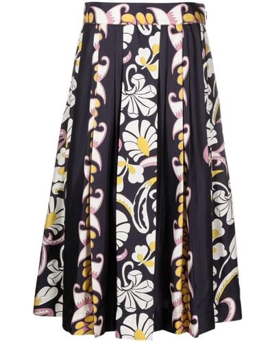 Tory Burch Floral Print Skirt - Multicolour