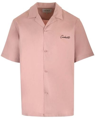 Carhartt Cotton Twill Bowling Shirt - Pink