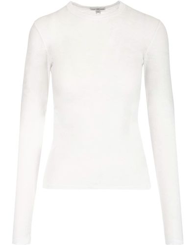 James Perse Crewneck Cotton T-shirt - White
