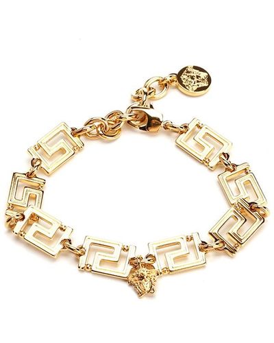 Versace "greca Goddess" Chain Bracelet - Metallic