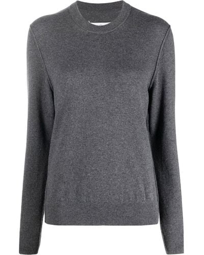 Maison Margiela Wool Crewneck Sweater - Gray