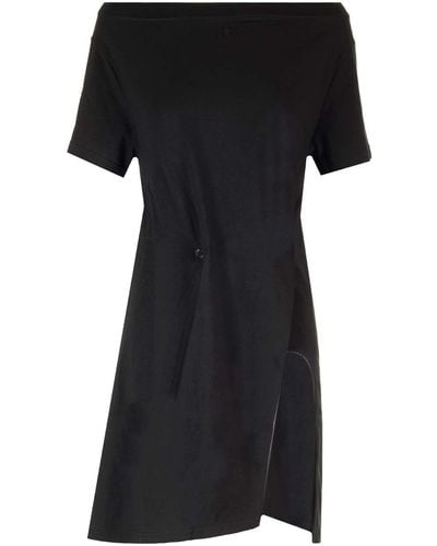 Courreges Cotton Mini Dress - Black